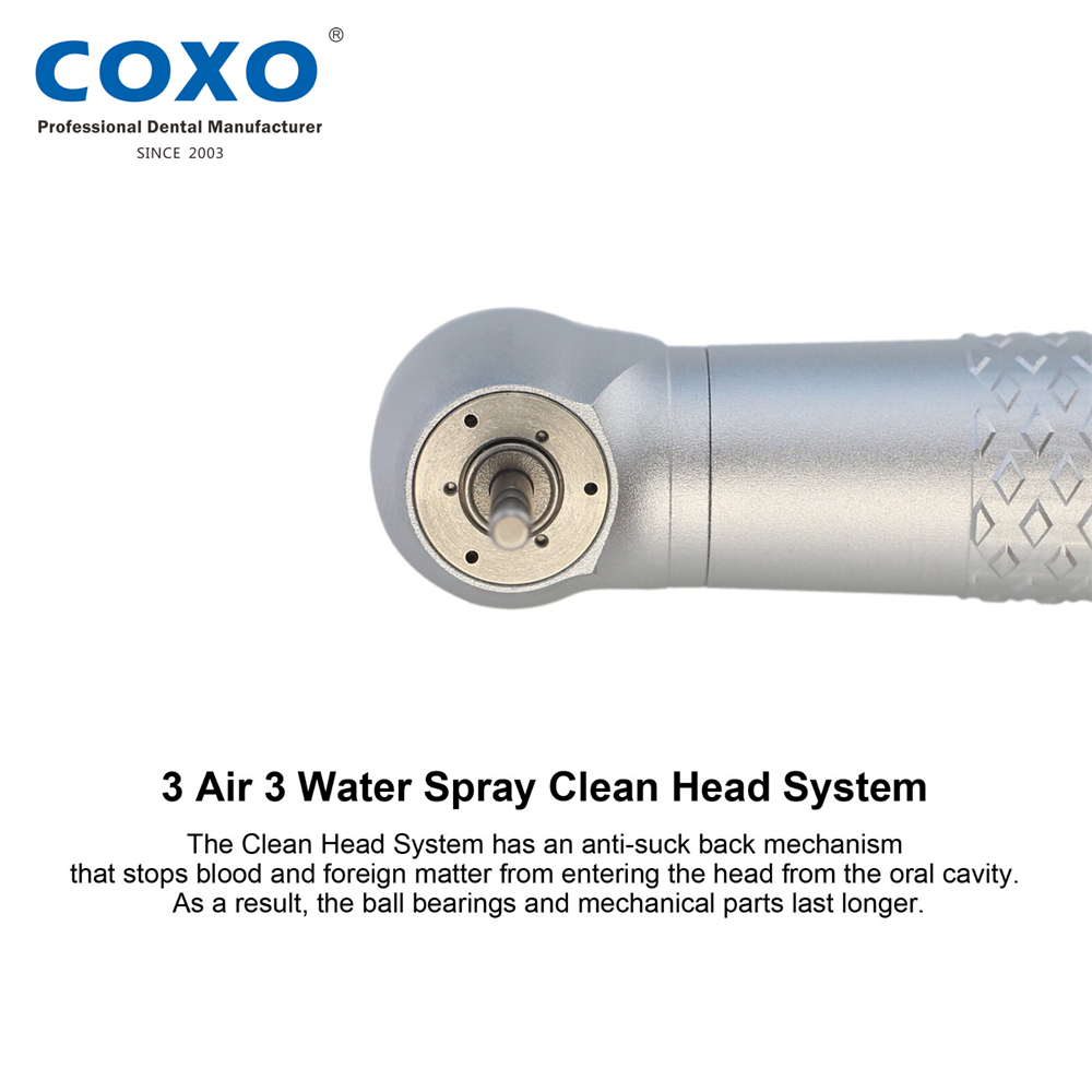 COXO YUSENDENT CX207-W H17-SPQ Dental High Speed Air Turbine Handpiece Coupling 4 Hole Sinol Style