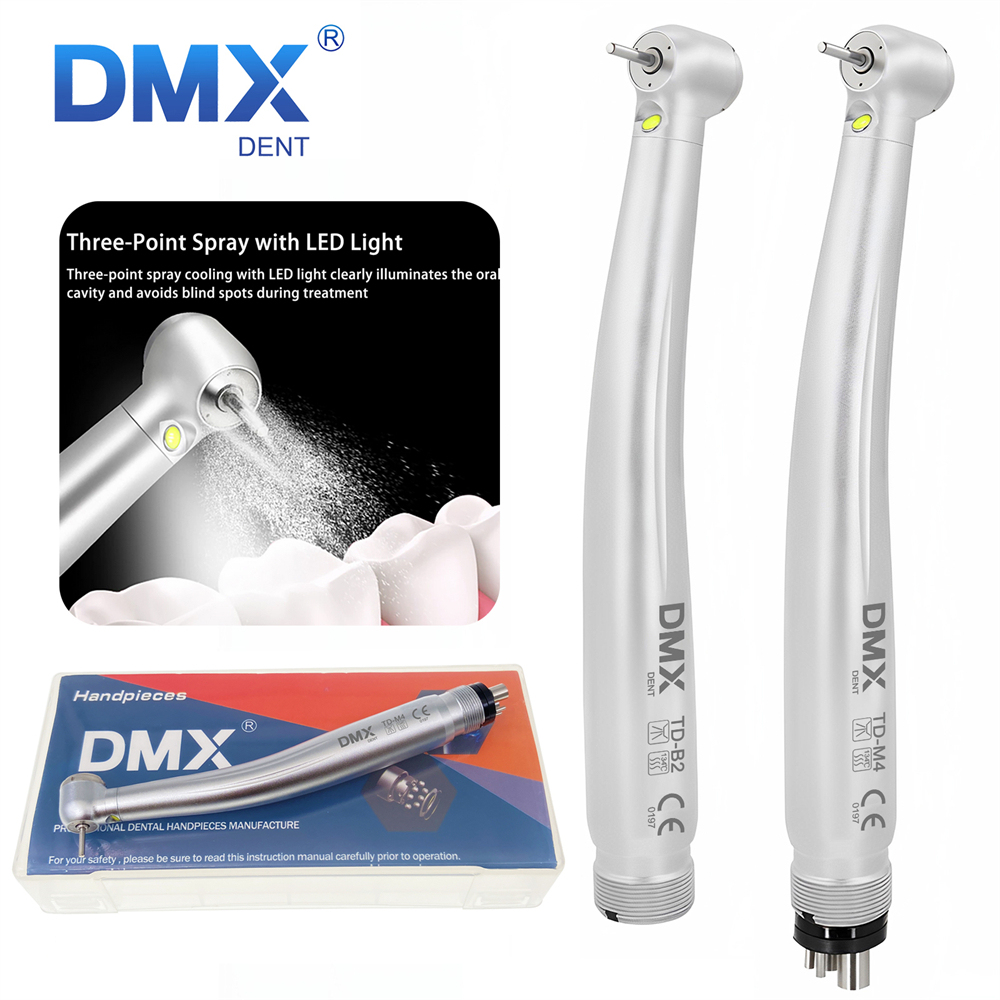 DMXDENT TD-B2 / TD-M4 Dental E-generator LED Air Turbine High Speed Handpiece
