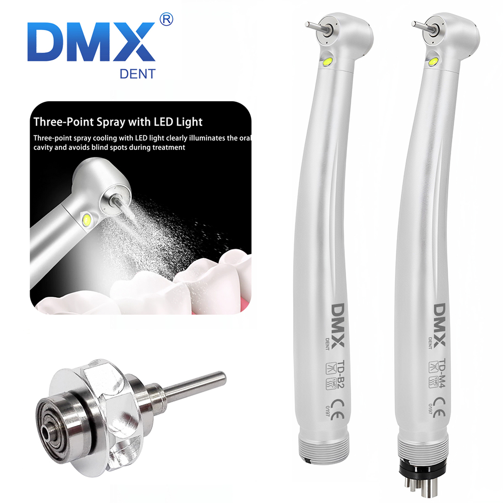 DMXDENT TD-B2 / TD-M4 Dental E-generator LED Air Turbine High Speed Handpiece