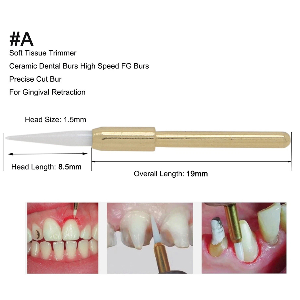Dental Surgical Ceramic Soft Tissue Trimmer Bur for Gingivectomy