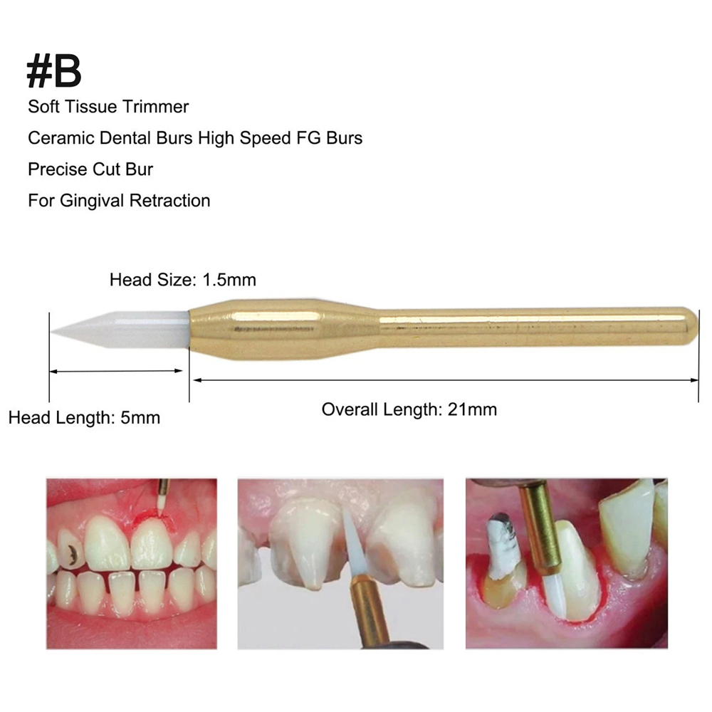 Dental Surgical Ceramic Soft Tissue Trimmer Bur for Gingivectomy