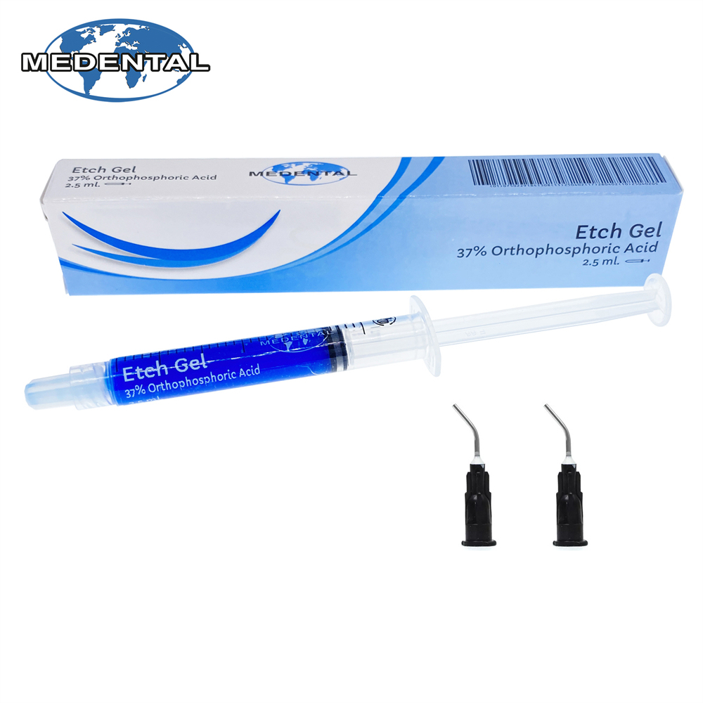 MEDENTAL DENTAL ETCHANT ETCH GEL 37% ORTHO PHOSPHORIC ACID 2.5ML SYRINGE