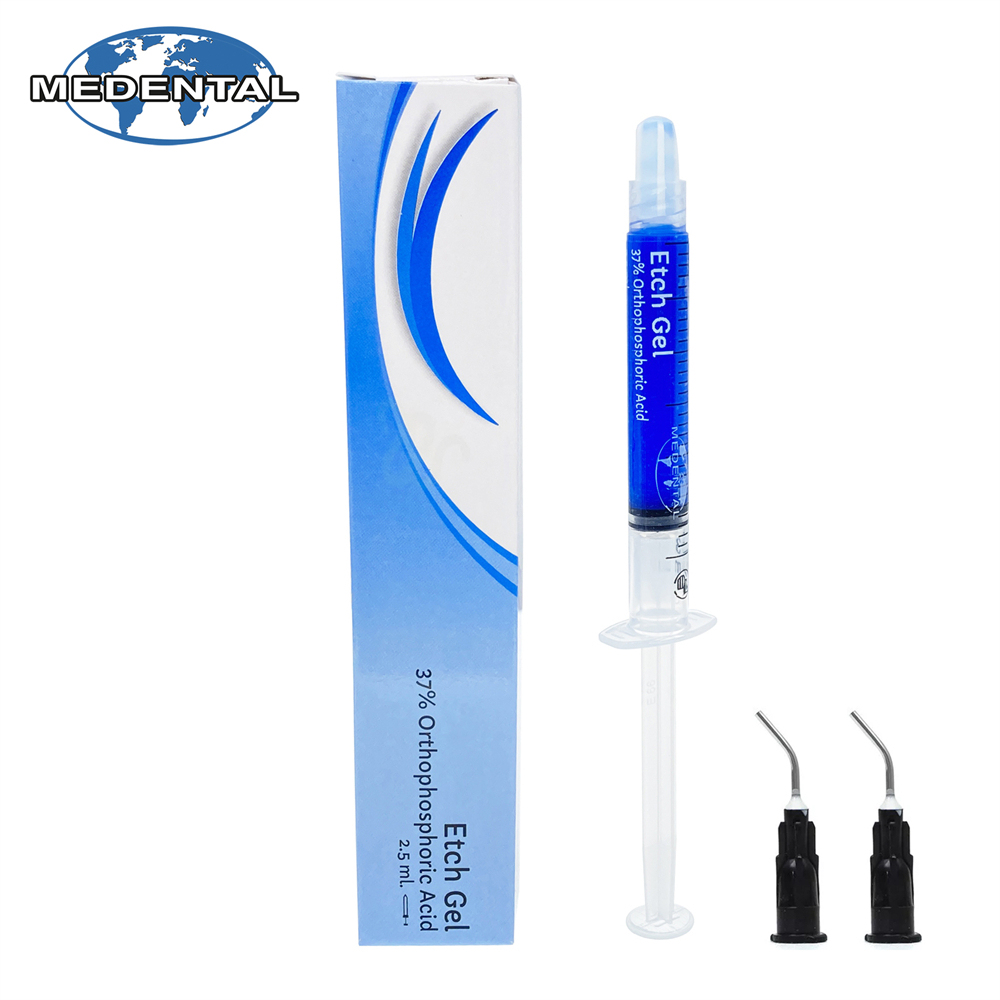 MEDENTAL DENTAL ETCHANT ETCH GEL 37% ORTHO PHOSPHORIC ACID 2.5ML SYRINGE