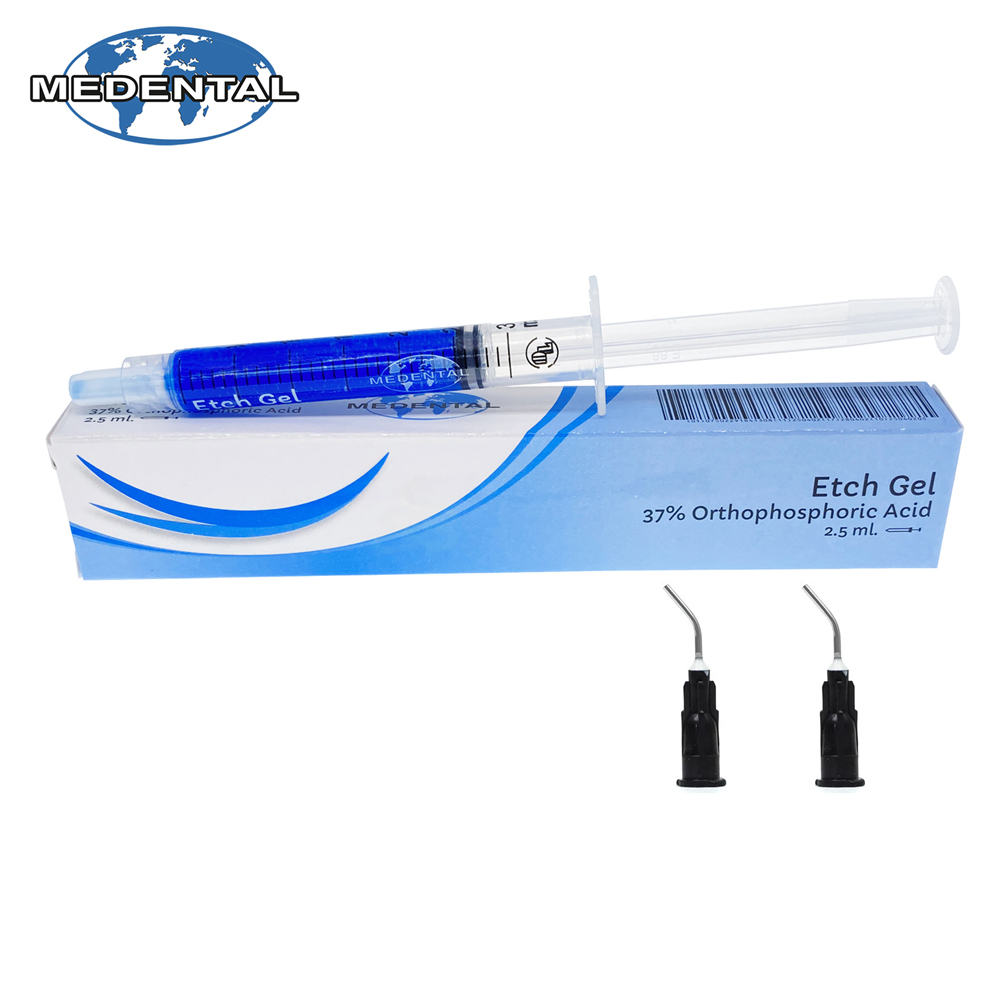 MEDENTAL DENTAL ETCHANT ETCH GEL 37% ORTHO PHOSPHORIC ACID 2.5ML SYRINGE