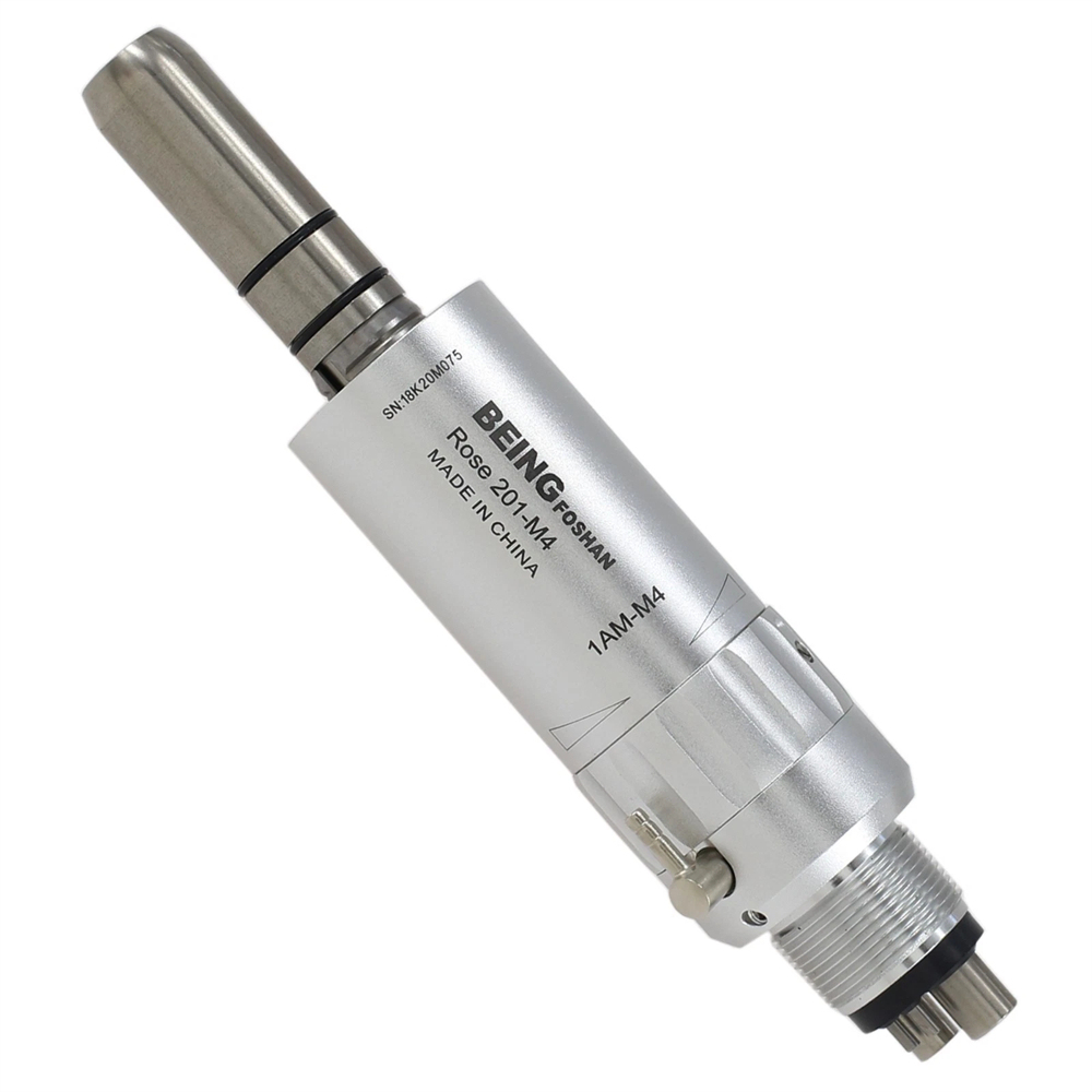 BEING Dental Low Slow Speed Straight Handpiece Air Motor Contra Angle 4 Hole Fit NSK