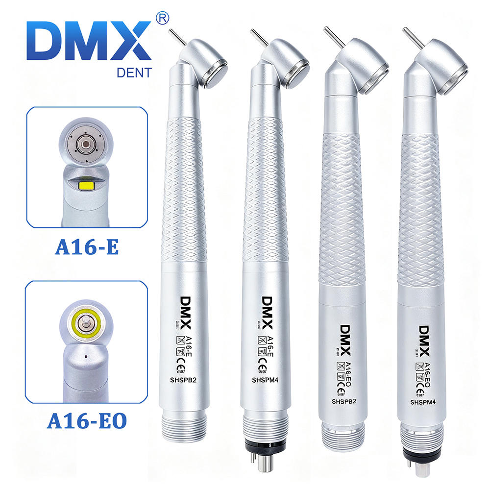 DMXDENT A16-E/A16-EO Dental 45 Degree E-generator LED High Speed Air Turbine Handpiece
