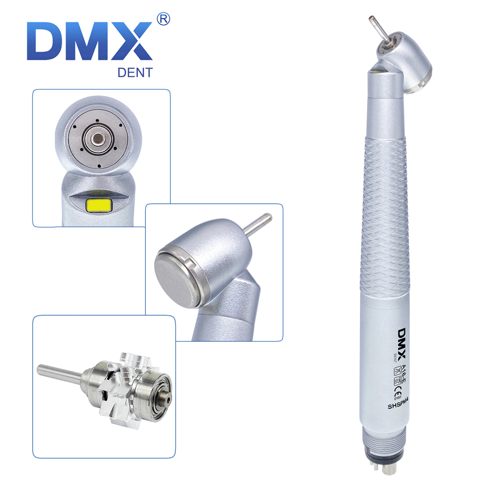 DMXDENT A16-E/A16-EO Dental 45 Degree E-generator LED High Speed Air Turbine Handpiece