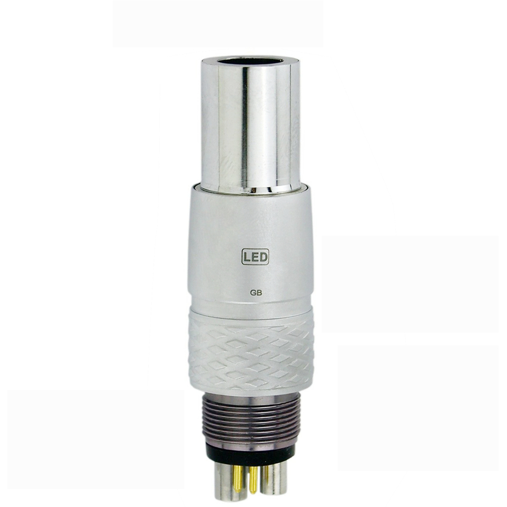COXO Dental 6 Pin Quick Coupler Coupling Fit NSK Fiber Optic LED Handpiece