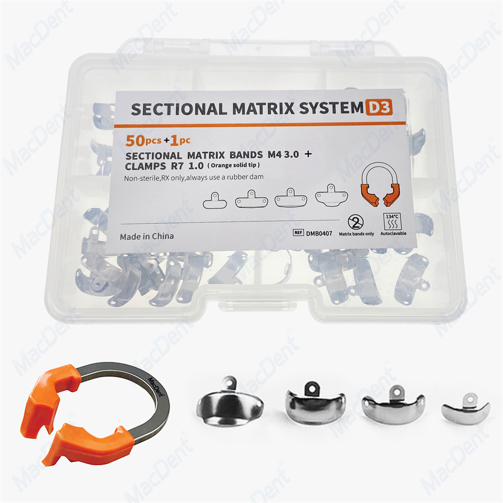 Dental Matrix Bands Ring Sectional Matrice Clamp Fit Garrison Palodent V3 System