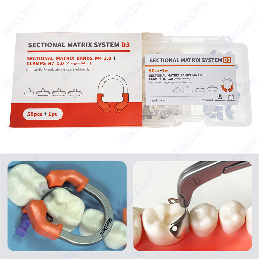 Dental Matrix Bands Ring Sectional Matrice Clamp Fit Garrison Palodent V3 System