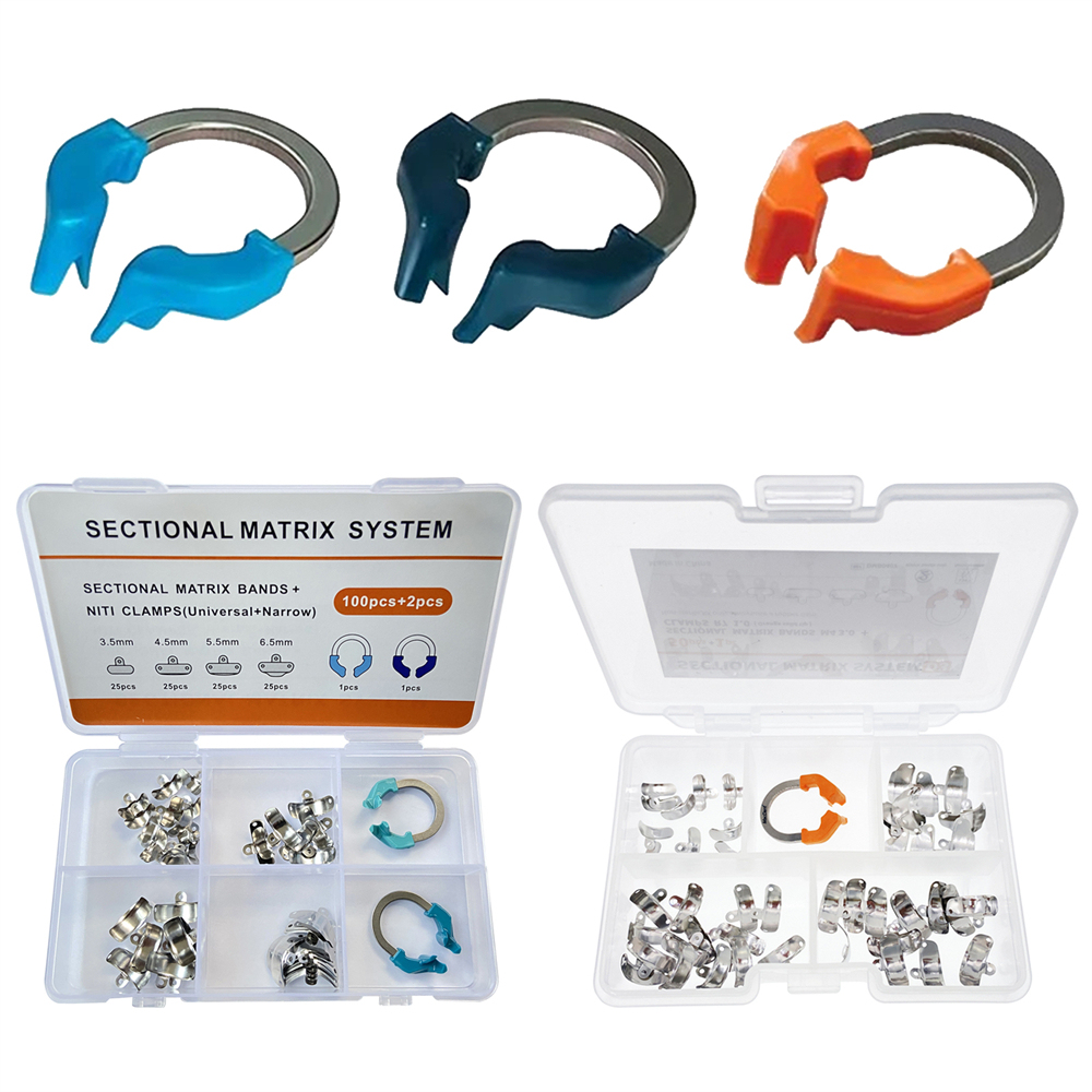 Dental Matrix Bands Ring Sectional Matrice Clamp Fit Garrison Palodent V3 System
