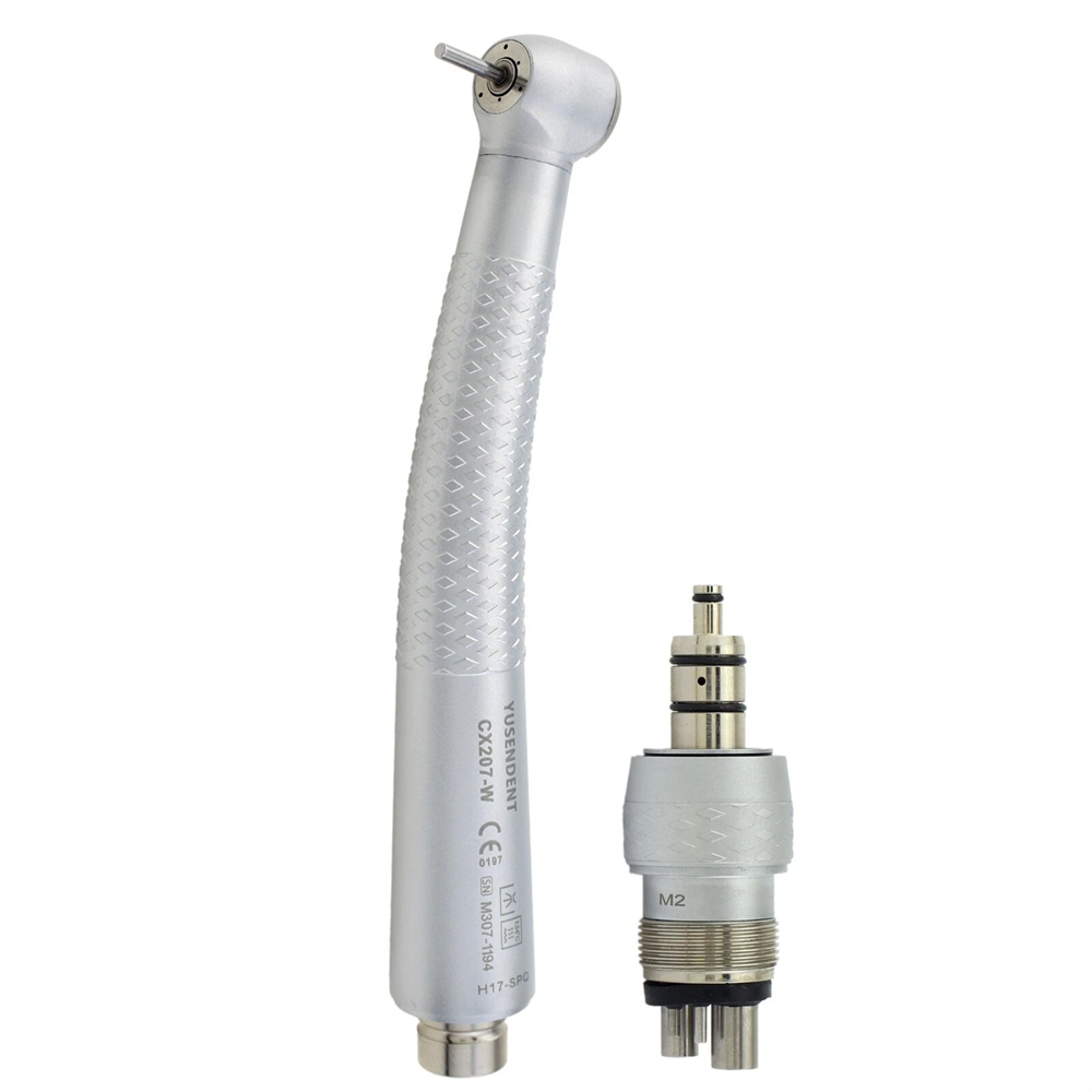 COXO YUSENDENT CX207-W Dental High Speed Air Turbine Handpiece Coupling 4 Hole Sinol Style