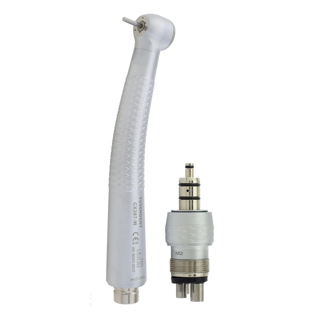 COXO YUSENDENT CX207-W Dental High Speed Air Turbine Handpiece Coupling 4 Hole Sinol Style