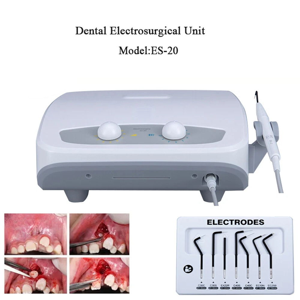 Dental High-Frequency Electrosurgery Unit Machine ES-20 with 7pcs Electrodes