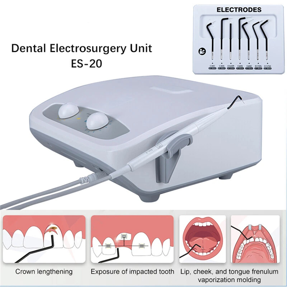 Dental High-Frequency Electrosurgery Unit Machine ES-20 with 7pcs Electrodes