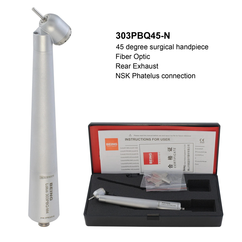 BEING Dental 45° Angle Surgical Handpiece Fiber Optic Kavo Multiflex NSK PTL LED