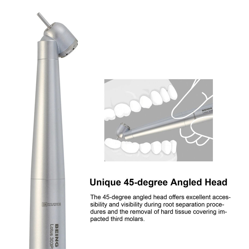 BEING Dental 45° Angle Surgical Handpiece Fiber Optic Kavo Multiflex NSK PTL LED
