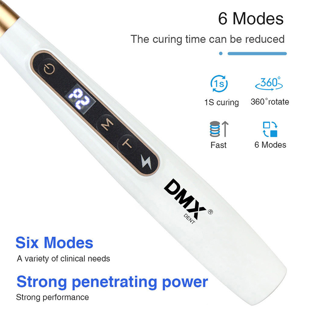 DMXDENT Dental Wireless Caries Detection and Curing Light Led 2 in 1 Function Detector