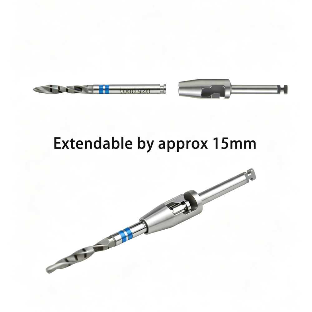 Drill Extender Dental For Irrigation an Implant Extension Universal Drills