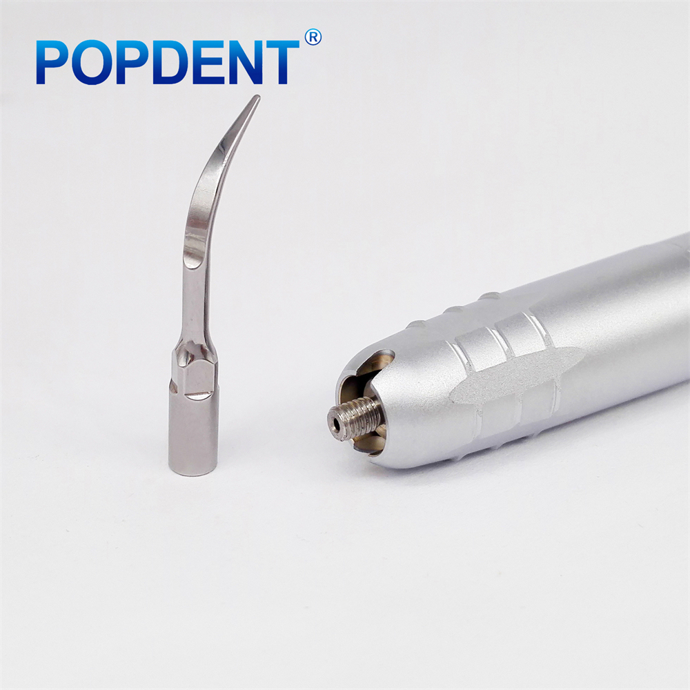 POPDENT Dental Ultrasonic Air Perio Scaler Handpiece Hygienist 2/4-Holes 3 Tip