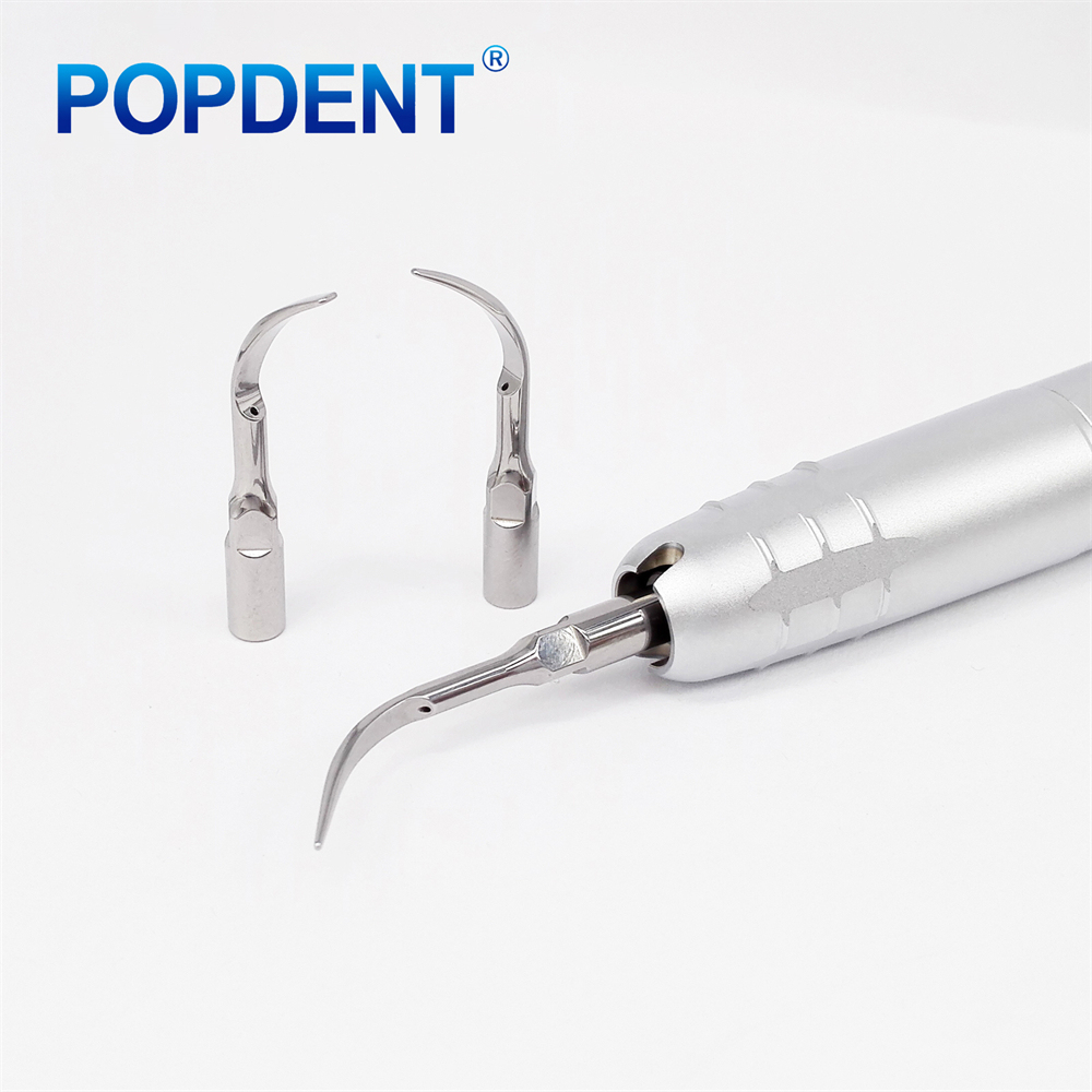 POPDENT Dental Ultrasonic Air Perio Scaler Handpiece Hygienist 2/4-Holes 3 Tip