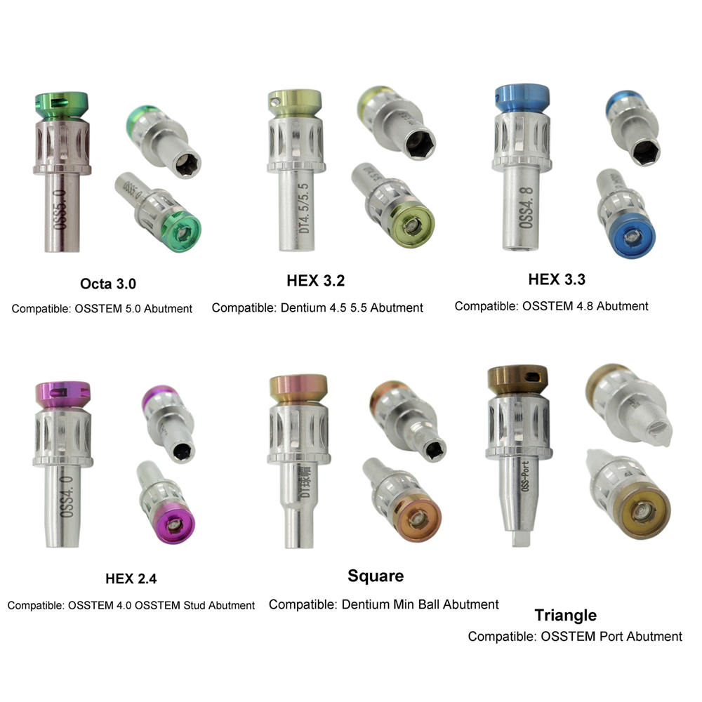 Implant Locator Abutment Driver Torque Wrench Straight Multi-Unit Osstem Port