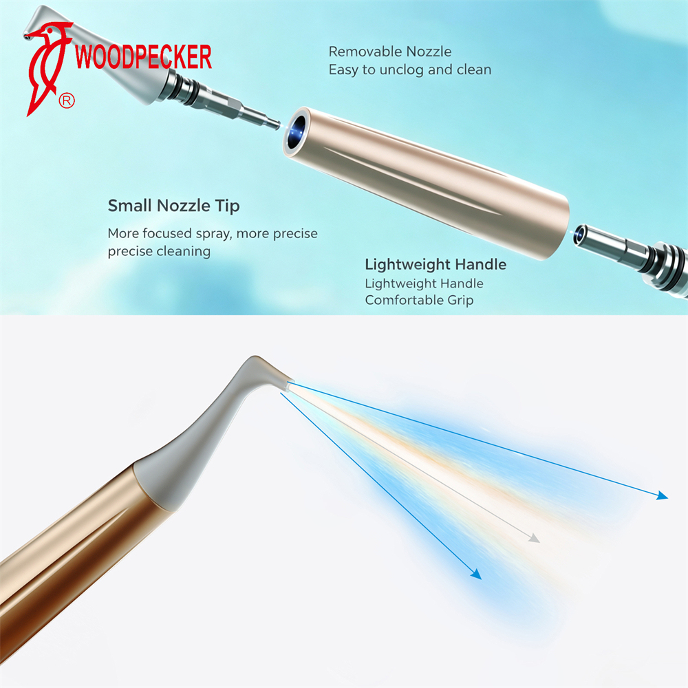 Woodpecker Dental Air Polisher Handpiece AP-1 AP-2 Supragingival Subgingival