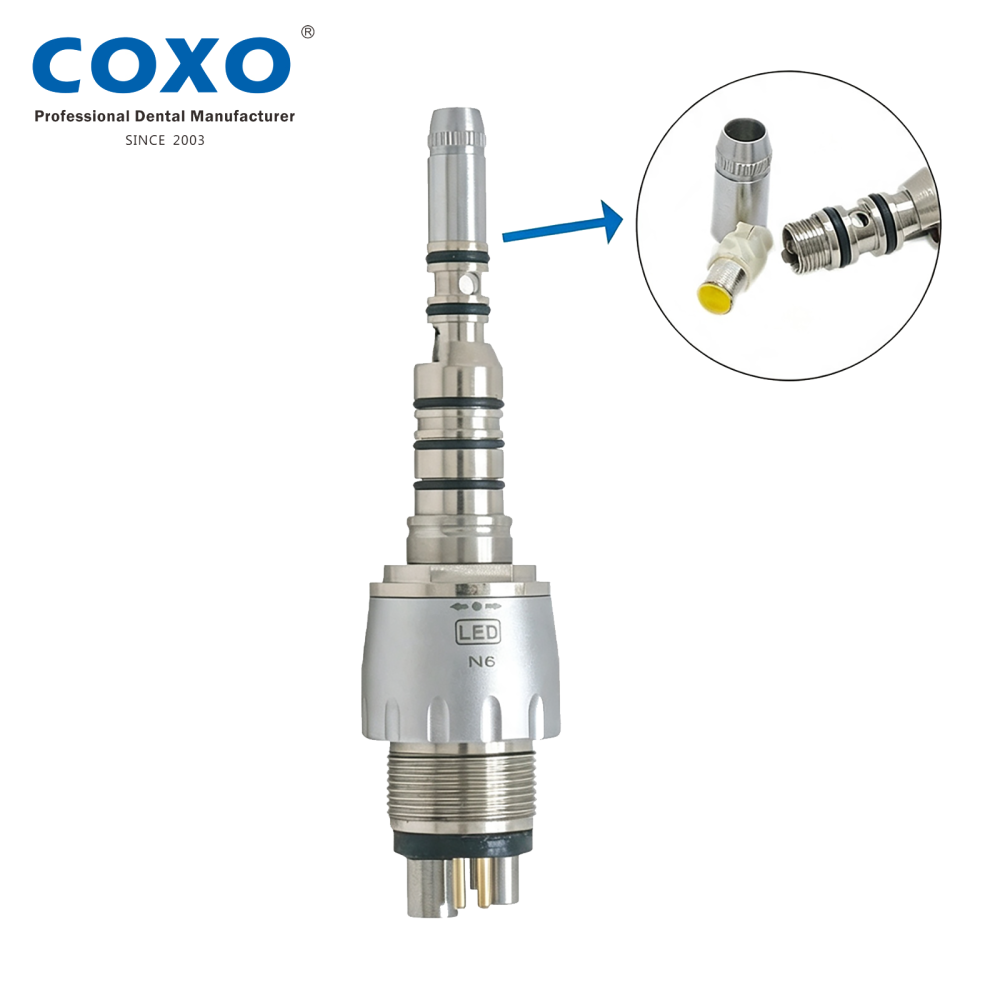 COXO YUSENDENT CX207-G Dental Fiber Optic High Speed Handpiece  fit KaVo Multiflex NSK Phatelus LED Coupler