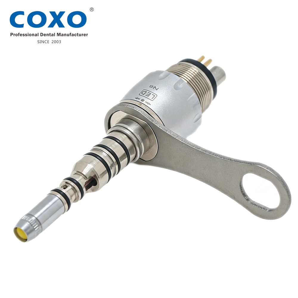 COXO YUSENDENT CX207-G Dental Fiber Optic High Speed Handpiece  fit KaVo Multiflex NSK Phatelus LED Coupler