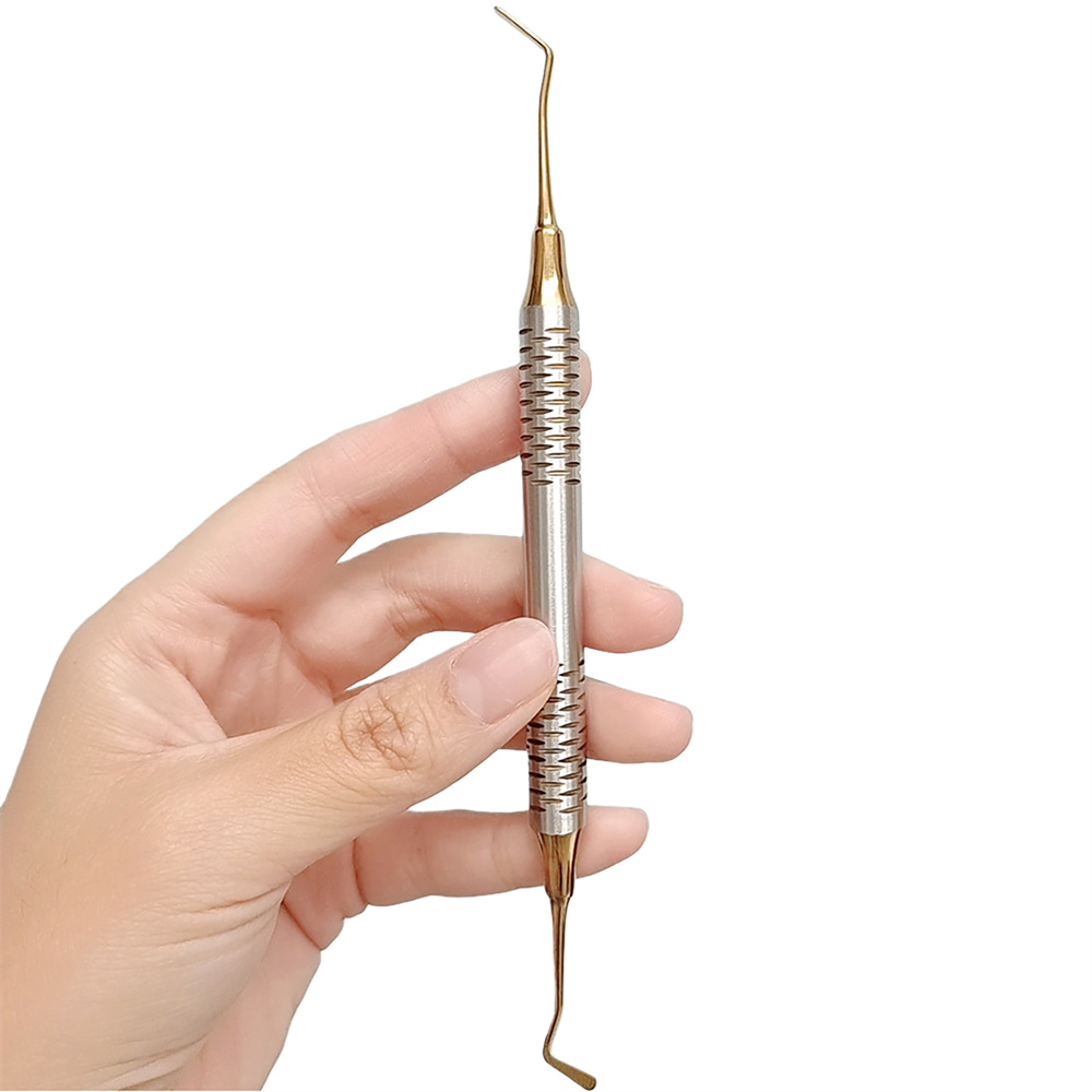 Dental Composite Filling Instrument Gold Titanium Coated Restorative