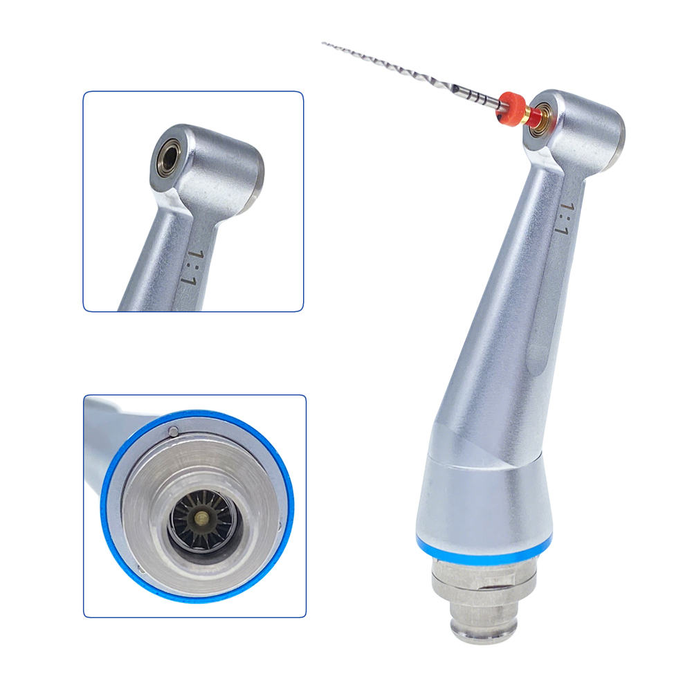 Dental 1:1/16:1 Push Contra Angle Head for Endo Motor Endodontic Handpiece