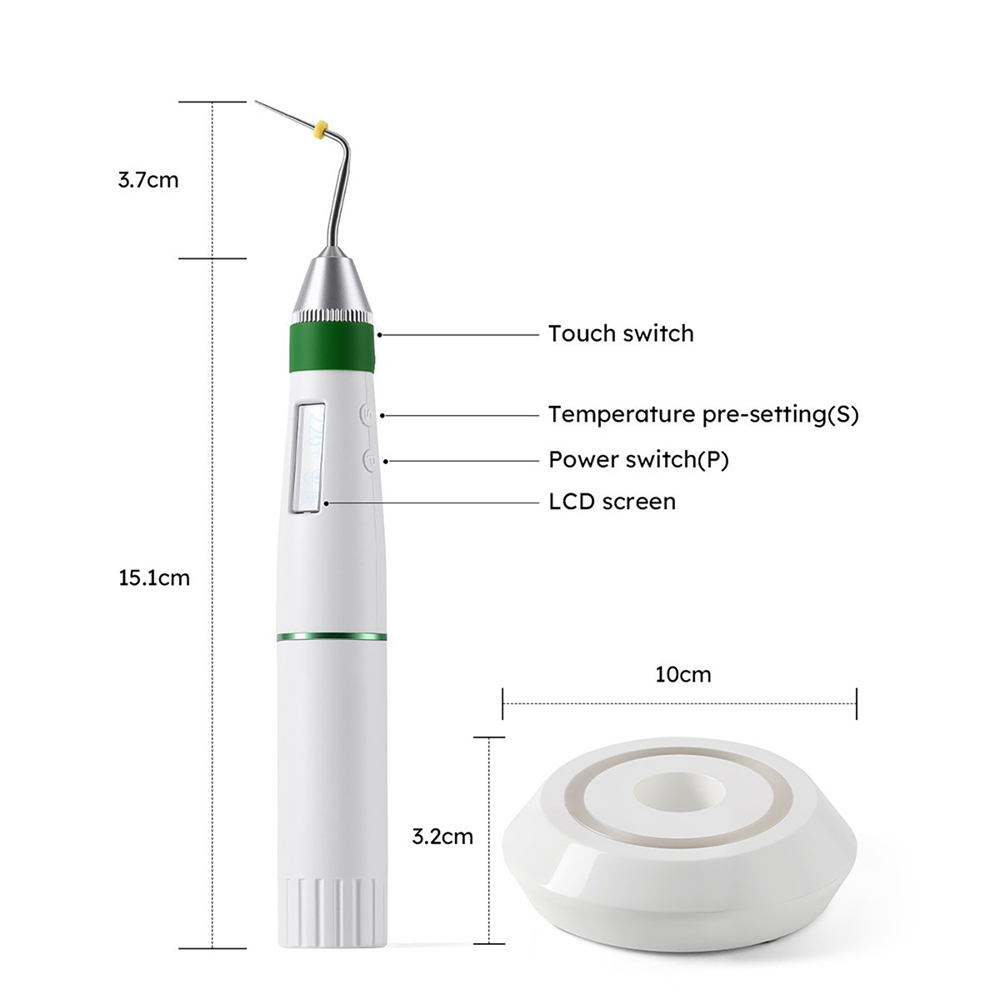 Dental Cordless Endo Gutta Percha Endodontic Heated Pen Obturation System+2 Tips