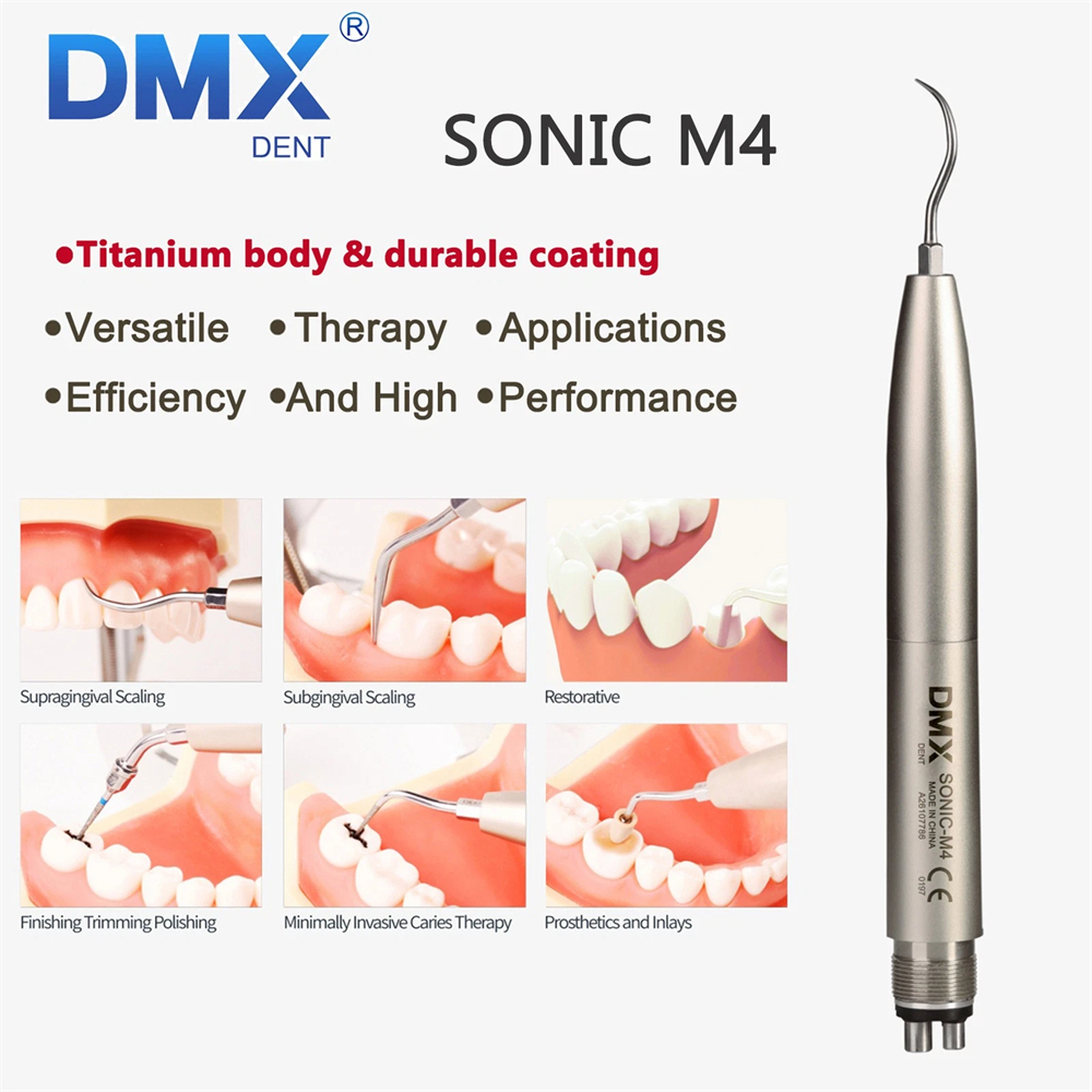 DMXDENT Dental Ultrasonic Air Scaler Handpieces Hygienist 2/4 Holes