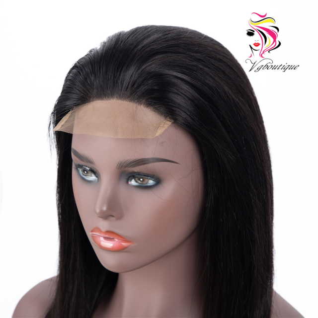 4x4  Lace closure wig Hair Wig Virgin Hair Human Hair Straight Wave Lace wigs