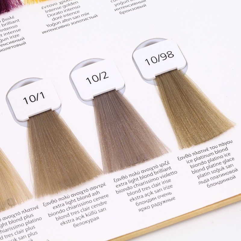 Hair color chart
