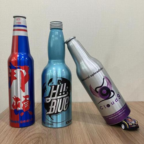 Wholesale high quality empty aluminum drink bottle