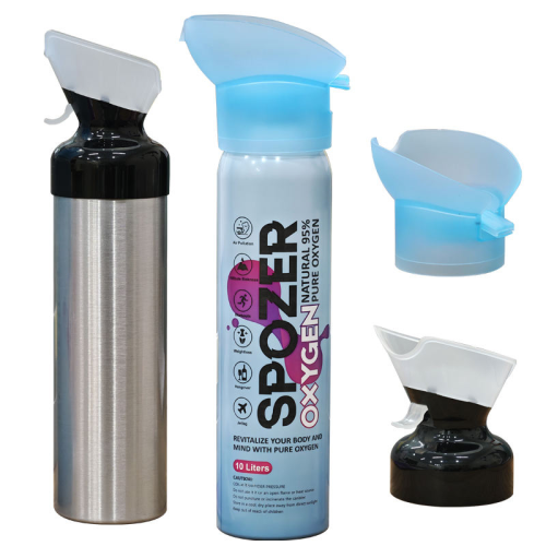 Personal High Pressure Portable Aluminum Aerosol Can Oxygen Canister With Plastic Mask
