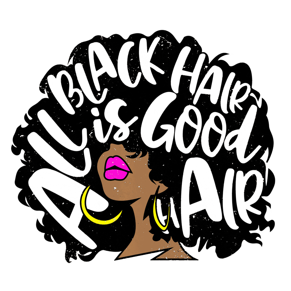 Black Queen Girl Plastisol Heat Transfer