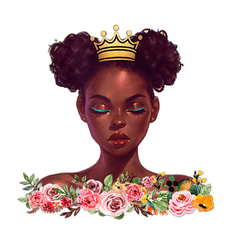 Black Queen Girl Plastisol Heat Transfer