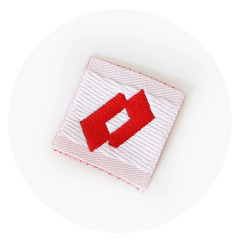 Garment Size Tag Woven Label Custom