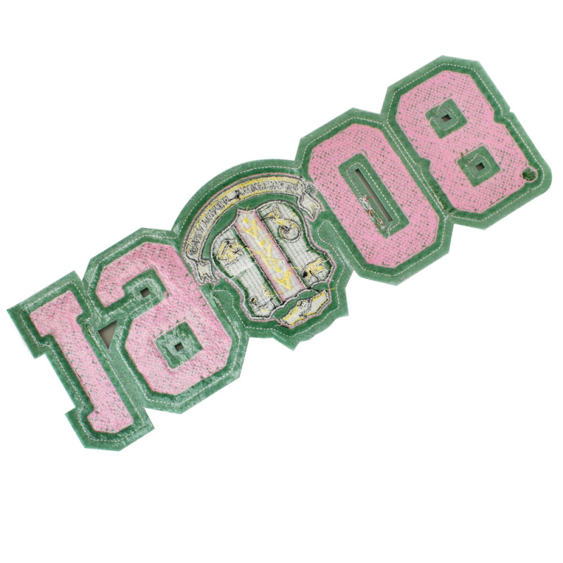 Pink 1908 AKA Large Chenille Patches