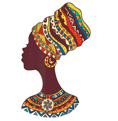 Black Queen Girl Plastisol Heat Transfer