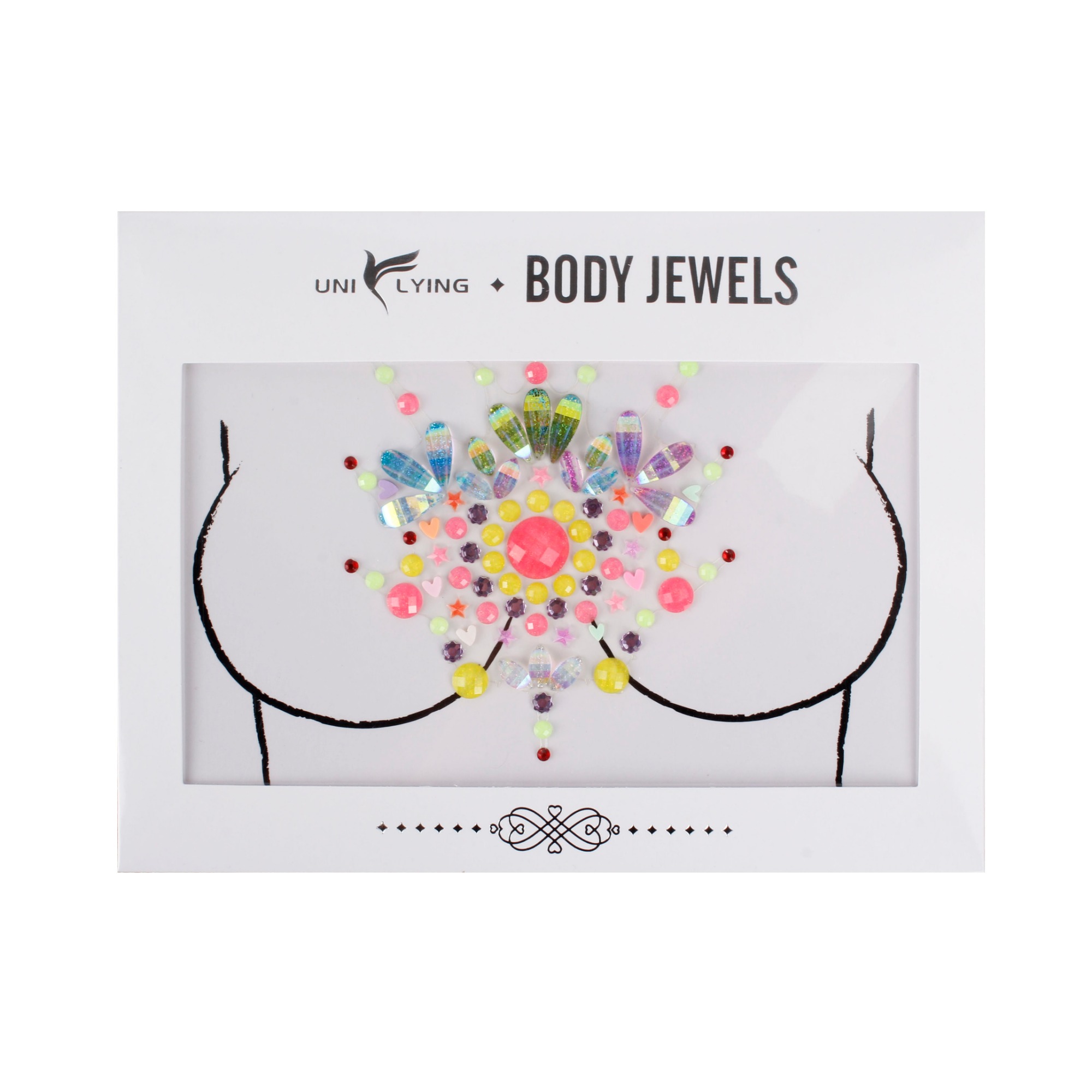 Eco-friendly Body Face Gems Rhinestone Sticker