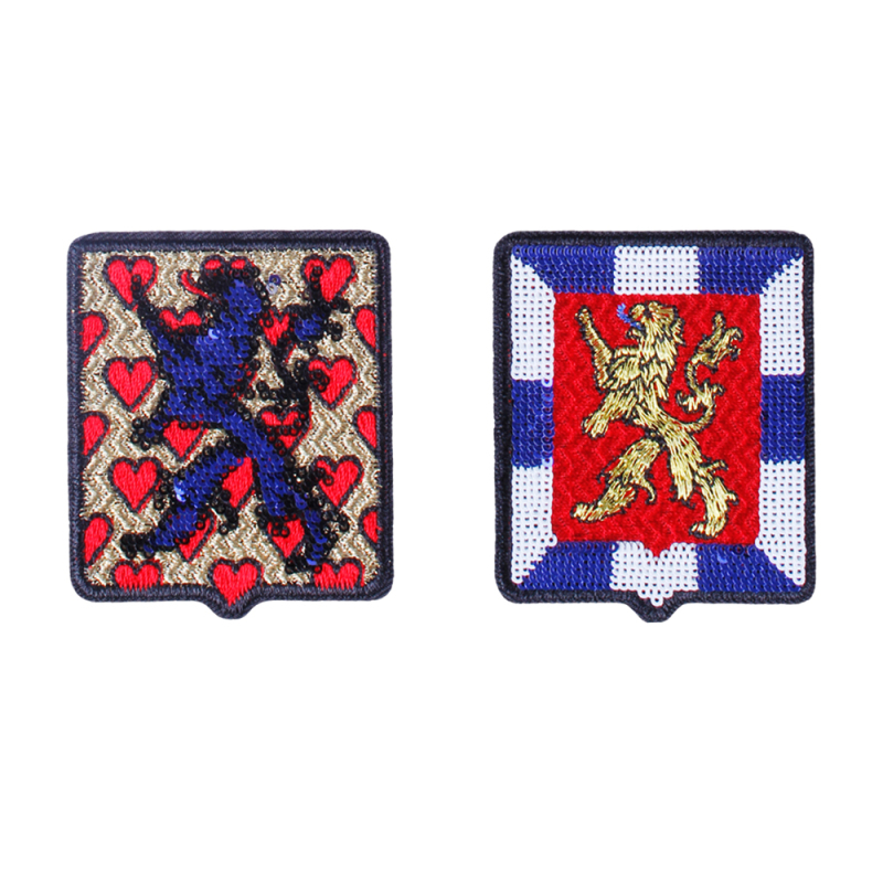 Knight And Warhorse Sequin Patch Custom