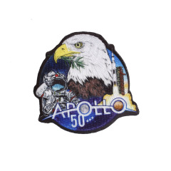 Round Embroidery Patch With Printing