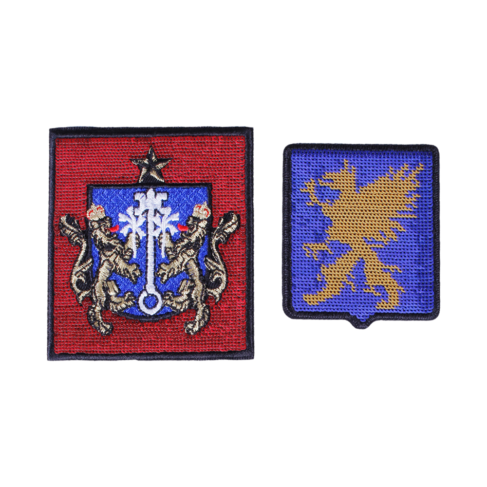 Knight And Warhorse Sequin Patch Custom