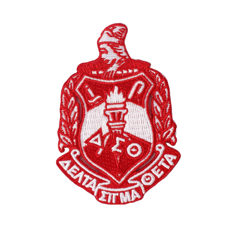 Red Aka Delta Sigma Theta Embroidery Patch Iron On