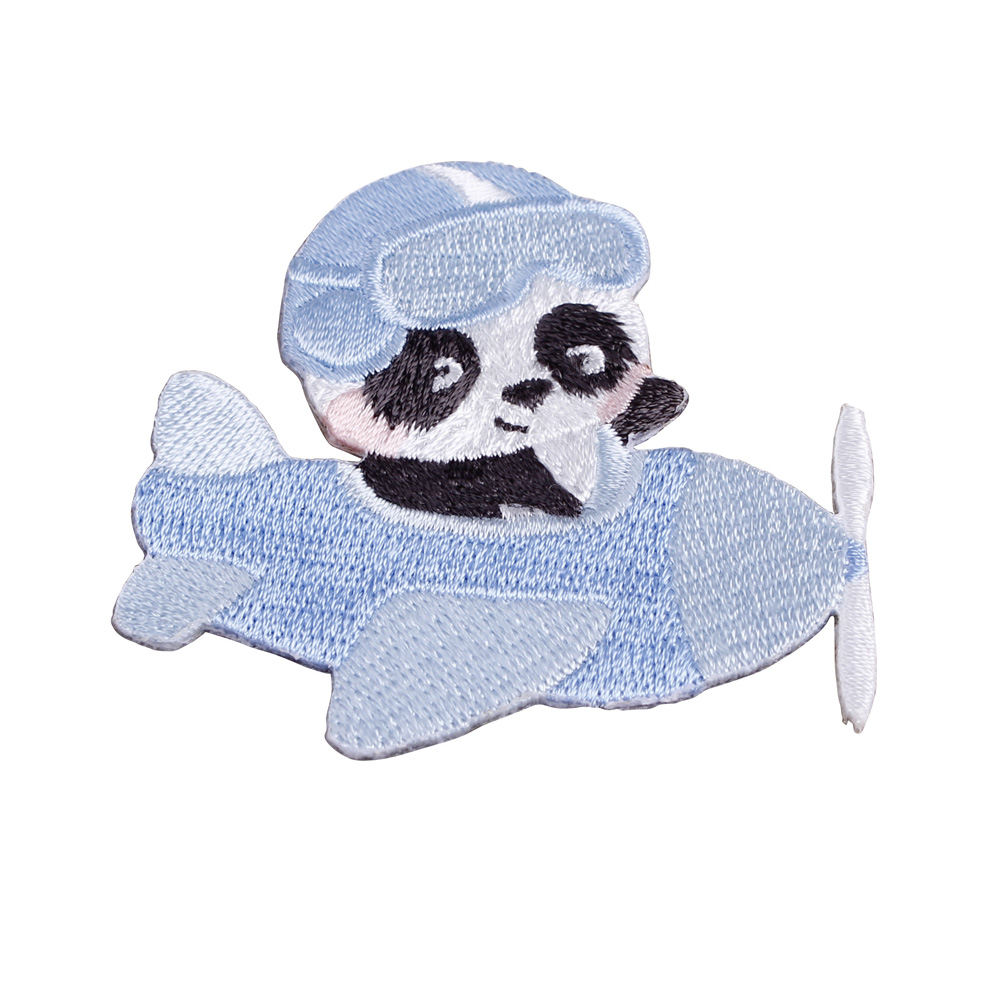 Cute Panda Series Iron On Embroidery Patches Custom