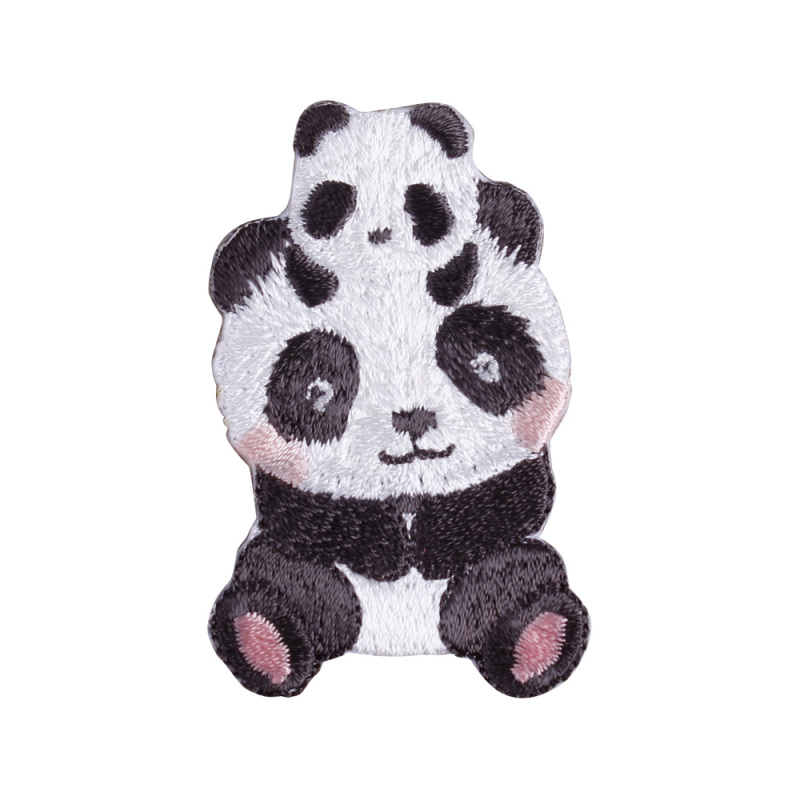 Cute Panda Series Iron On Embroidery Patches Custom