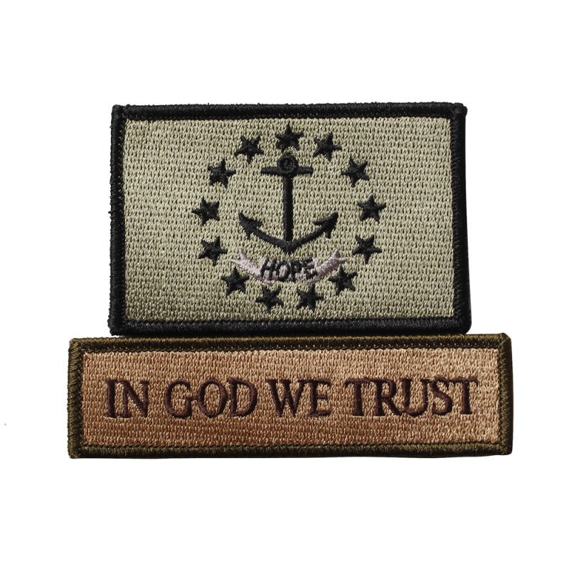 Full Embroidery Patch Hook And Loop Backing